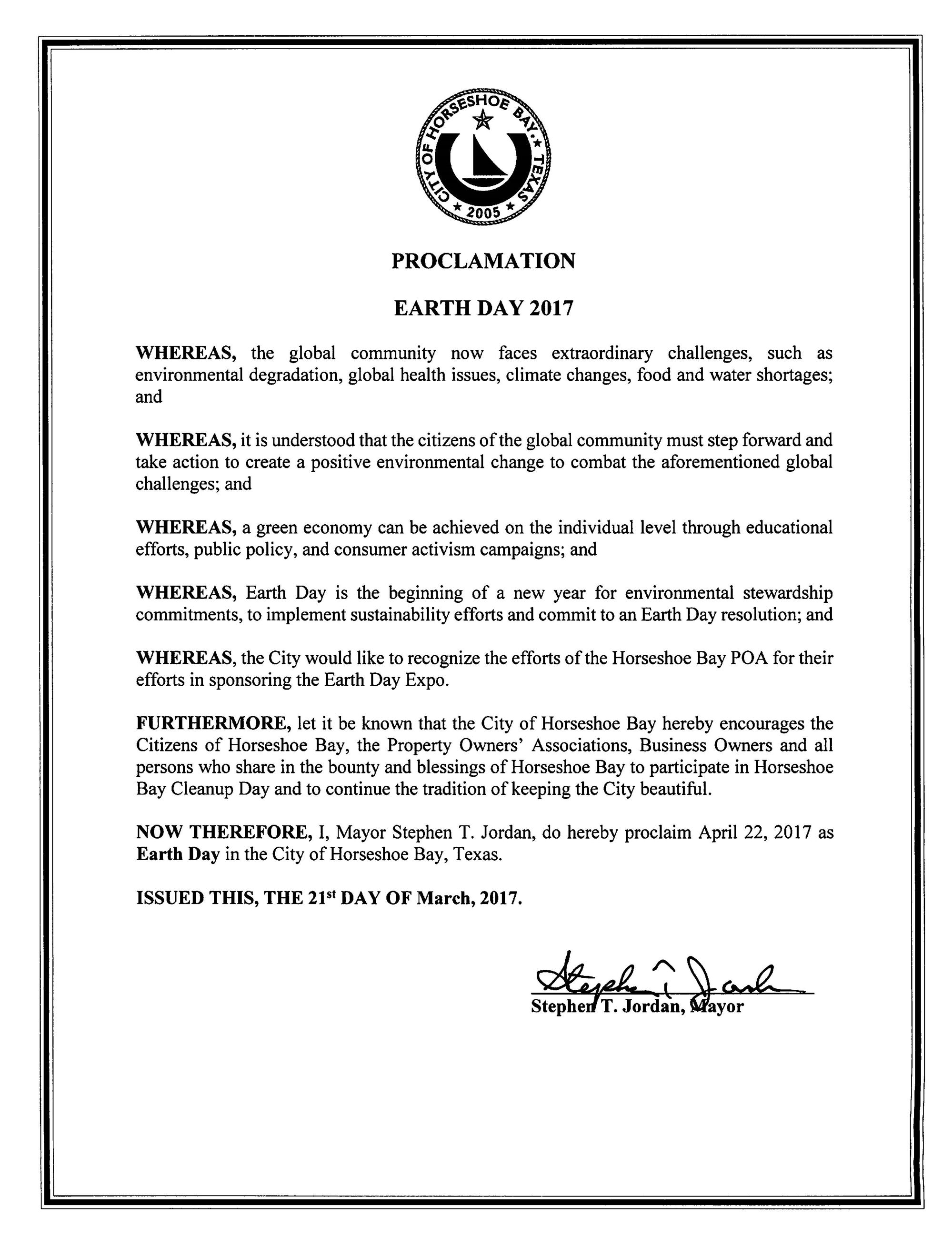 2017 Apr 22 Earth Day 2017 03.21.2017