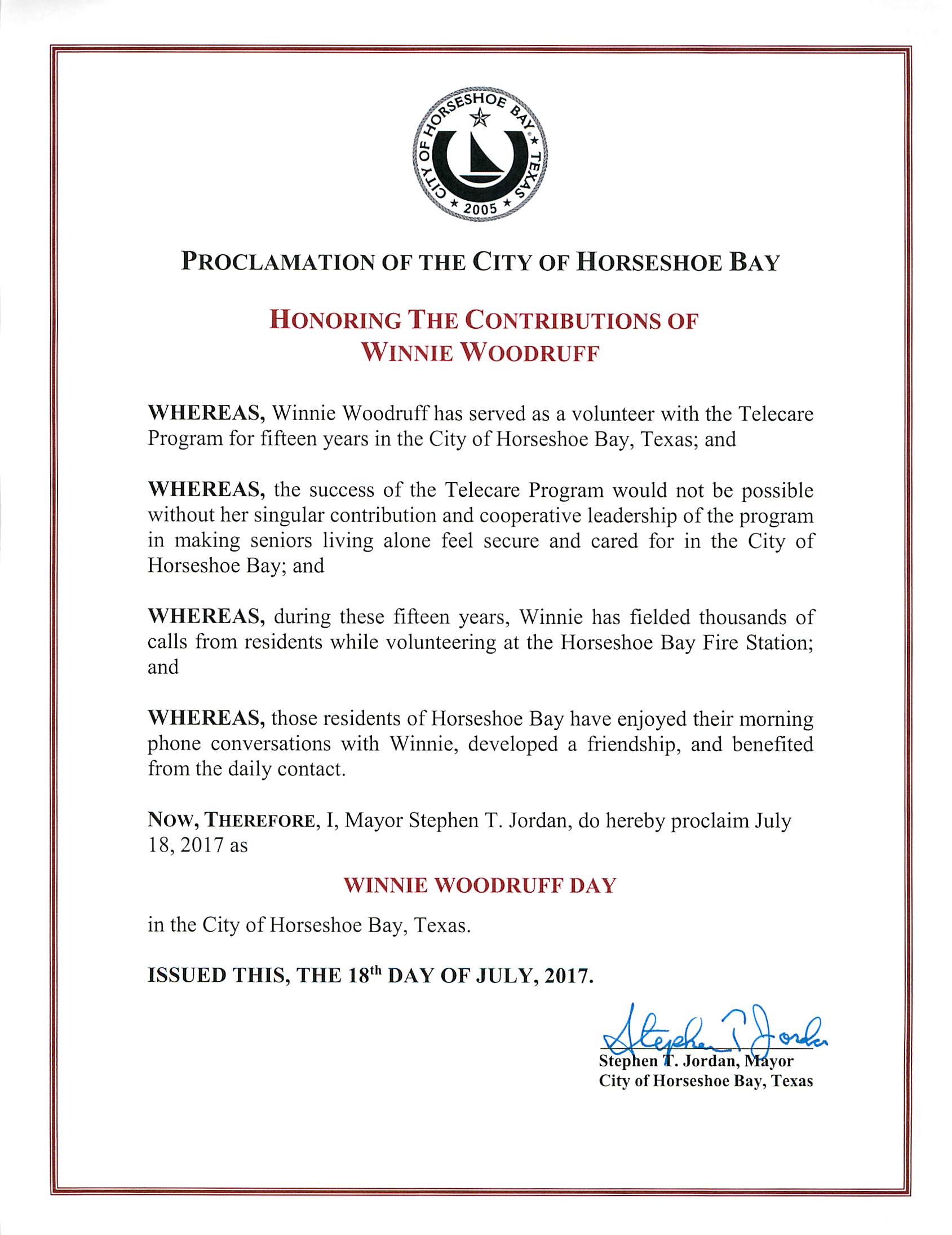 2017 Jul 18 Winnie Woodruff Day 07.18.2017