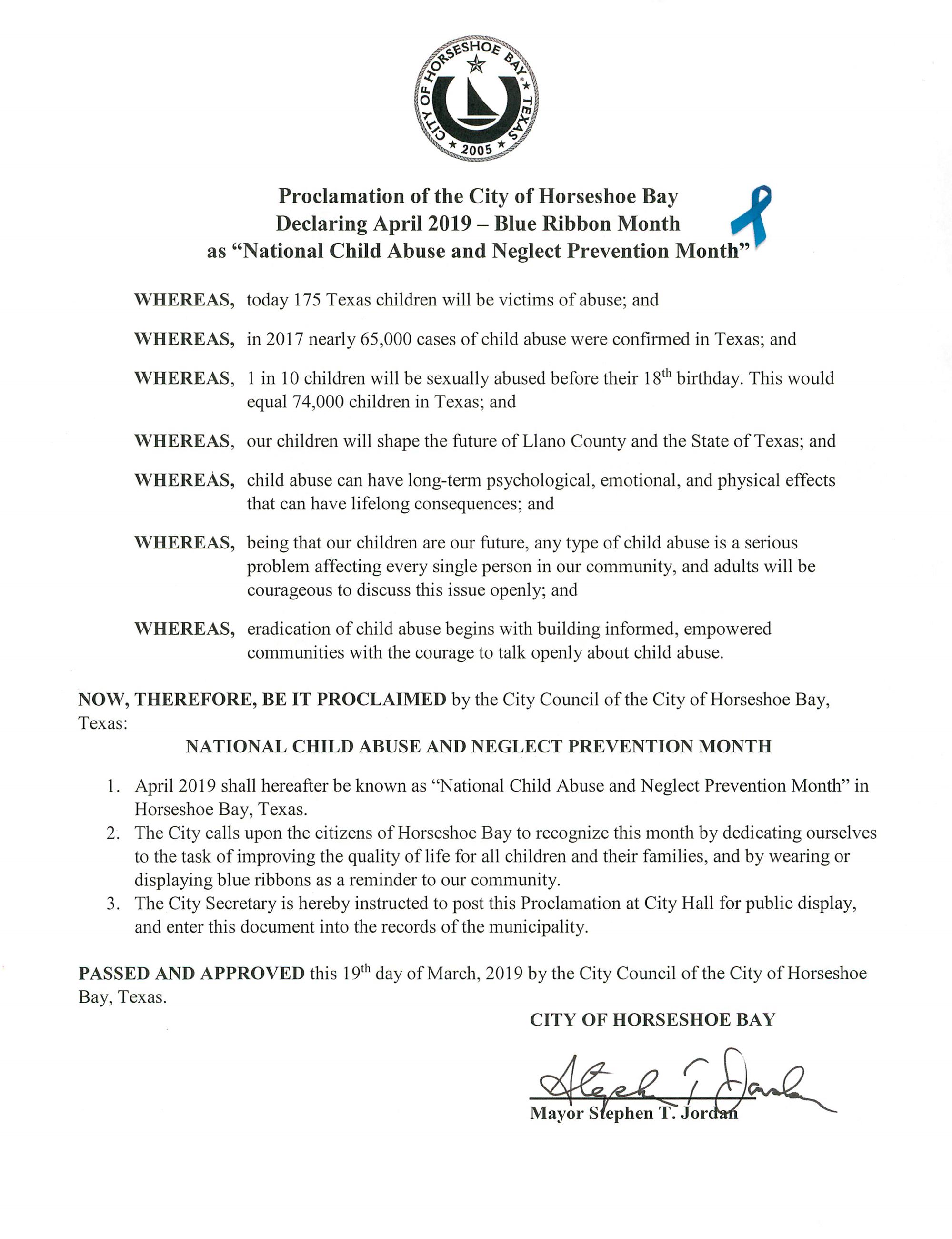 2019 April Natl Child Abuse Neglect Prev Month 03.19.2019