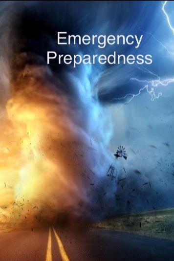 Picture of emergency weather scenarios wildland fire and tornado with lightning