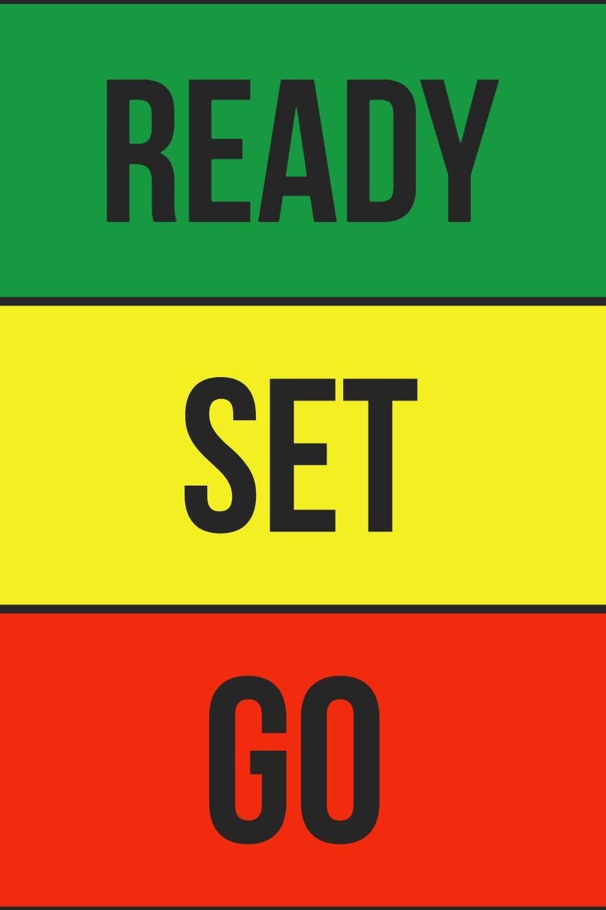 Preparedness graphic showing Get Ready Be Set and Go