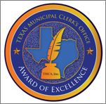 municipal clerks award of excellence