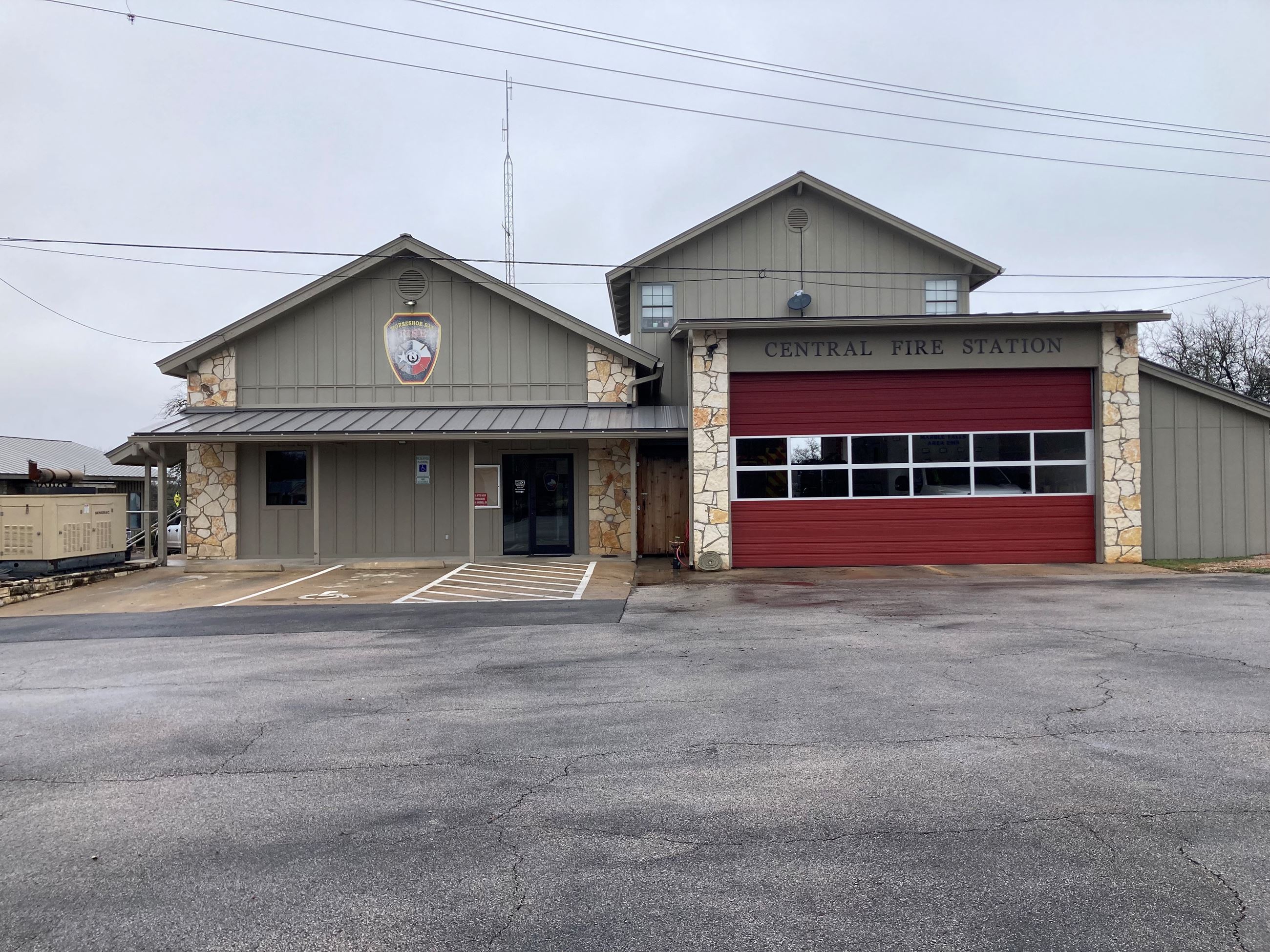 Station 1 Central parking lot view